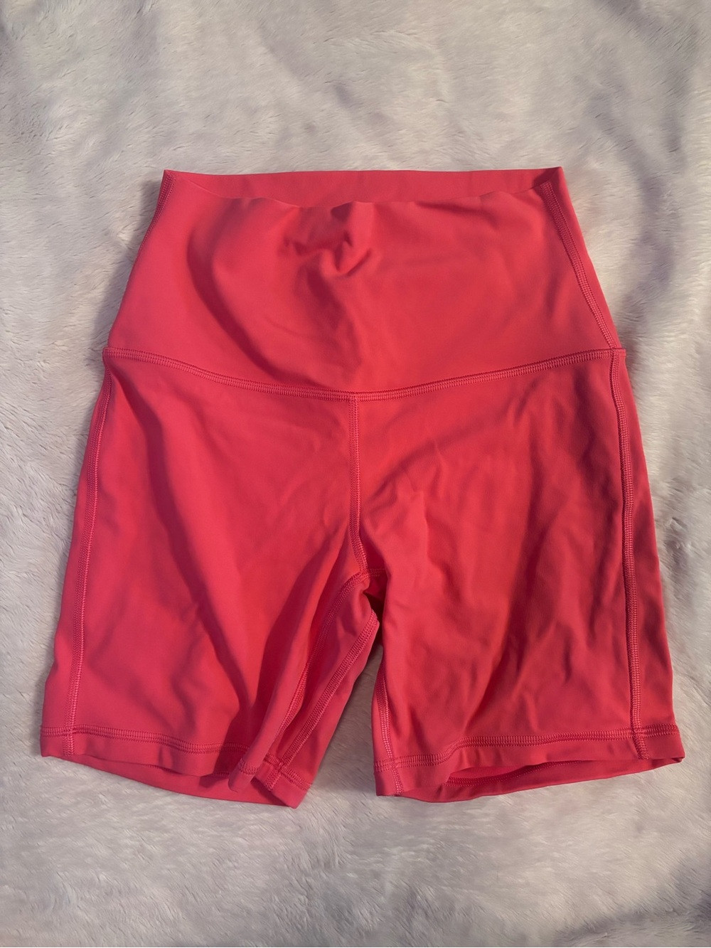 lululemon athletica High-Rise Pink-Red Bike Shorts